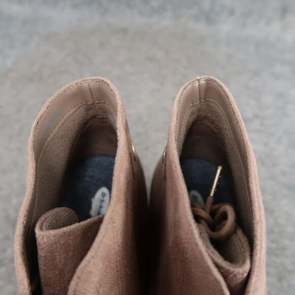 Dr Scholls Shoes Womens 8.5 Booties Fashion Wedge Lace Up Comfort Desert Classic - Picture 12 of 14